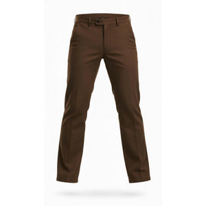 Sandro Paris Dress Pants Womens 8 Petites Brown Wide-Leg Pockets Business Formal