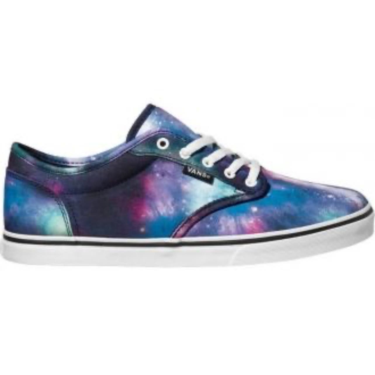 Vans Off The Wall Women's 6 Blue Cosmic Galaxy Skate Sneakers Lace Up