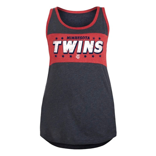 NWT Minnesota Twins Women's Racerback Tank Top Size Medium Multicolor Sleeveless