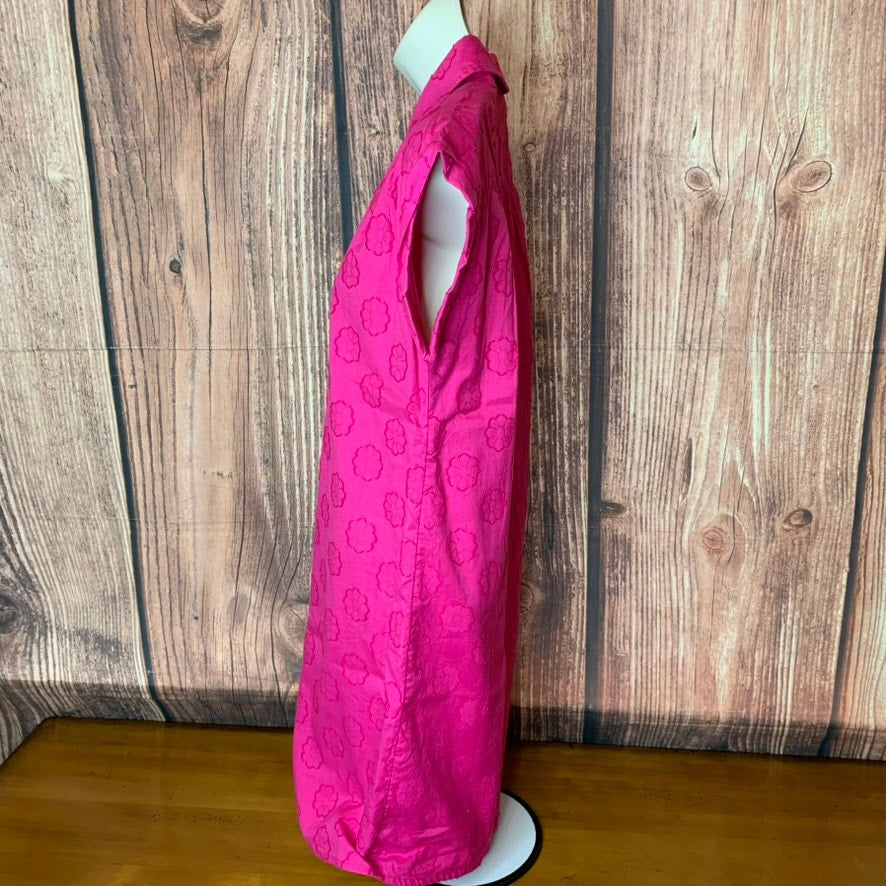 Vineyard Vines Girls Shirt Dress Size 14 Pink Floral