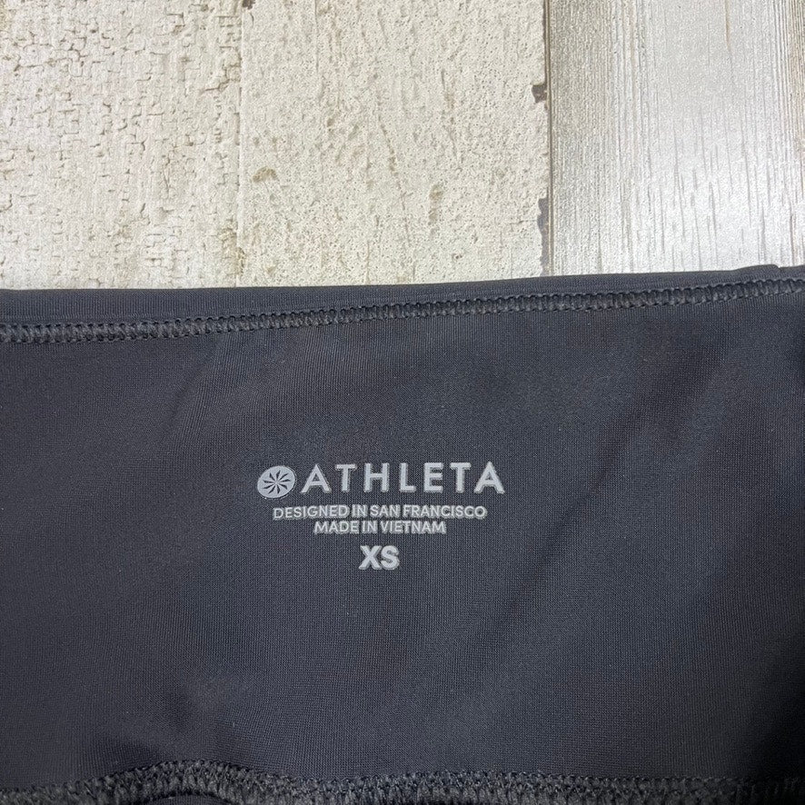 Athleta Women's XS Black Cropped Leggings with Zipper Side Pockets