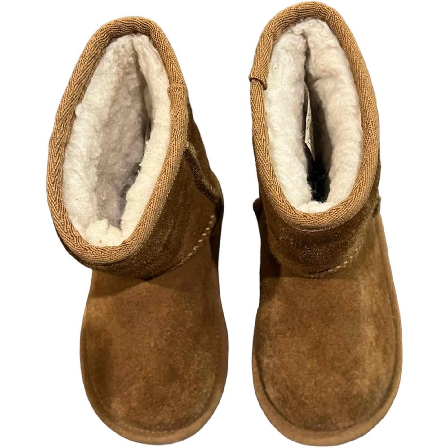 Koolaburra by UGG Kids Classic Short Boots Chestnut Brown Slip On Size 6