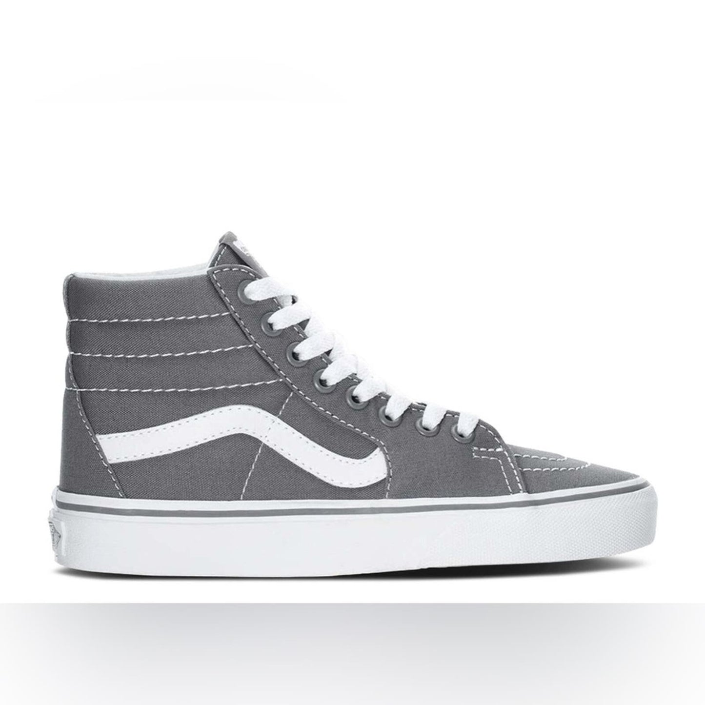 Vans Sk8-Hi Top Sneaker - Frost Gray Canvas Canvas Shoes - Women's 7.5