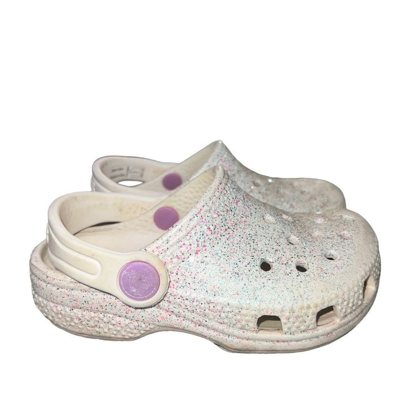 Girls' Crocs  Classic Glitter 2 Clogs Size C7