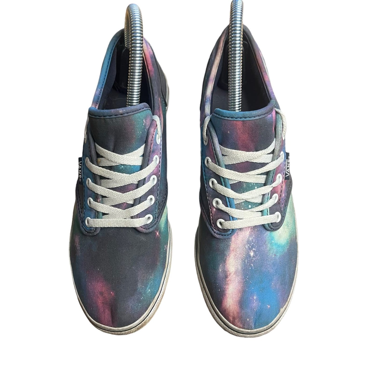 Vans Off The Wall Women's 6 Blue Cosmic Galaxy Skate Sneakers Lace Up