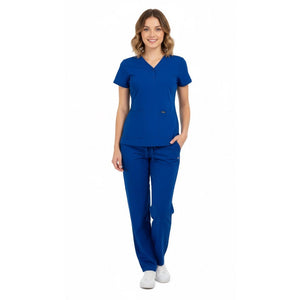 Adar Pro Women's Scrub Set XS Royal Blue V-Neck Top & Pants Workwear