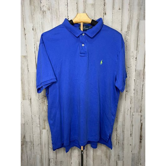 Polo Ralph Lauren Men's XL Custom Fit Short Sleeve Blue Polo Shirt