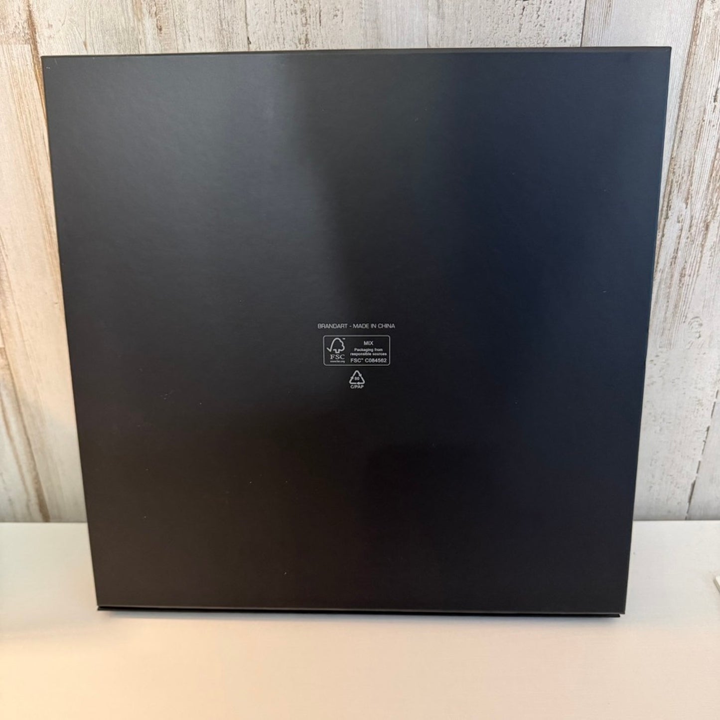 Versace Large Gift Presentation Box Matte Black Lid Silver Medusa Logo
