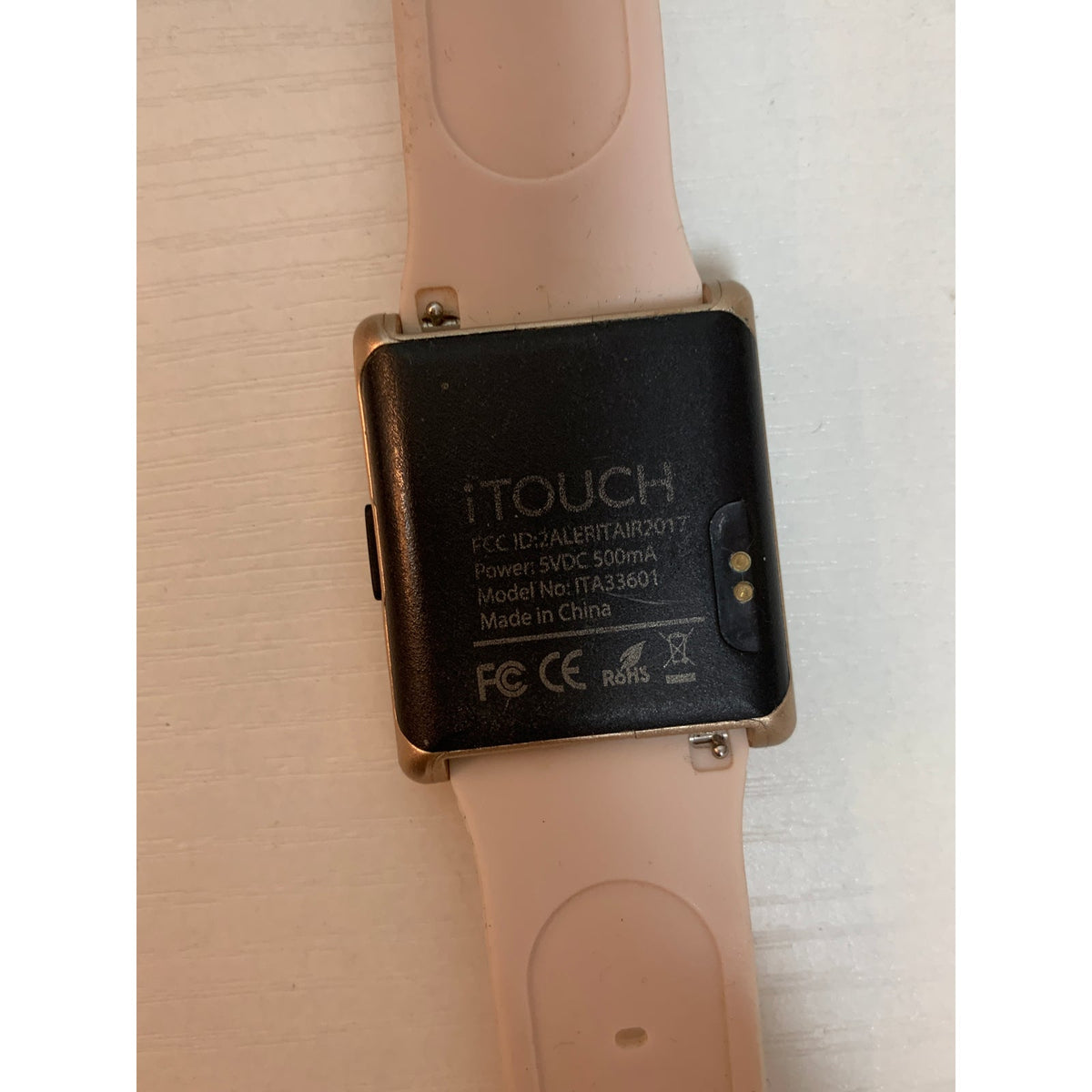 iTouch Air Smartwatch ITA33601 Rose Gold Blush Pink Band Womens Watch Not Tested