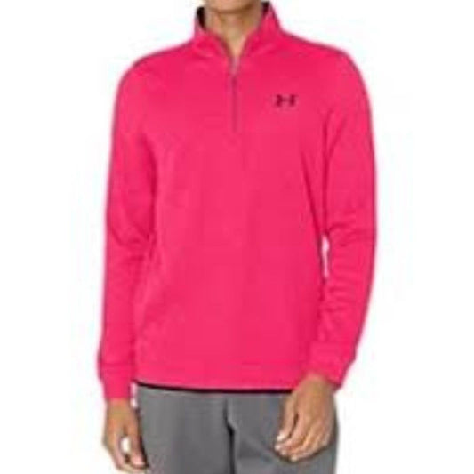 Kids Pink Under Armour Quarter Zip Size XL