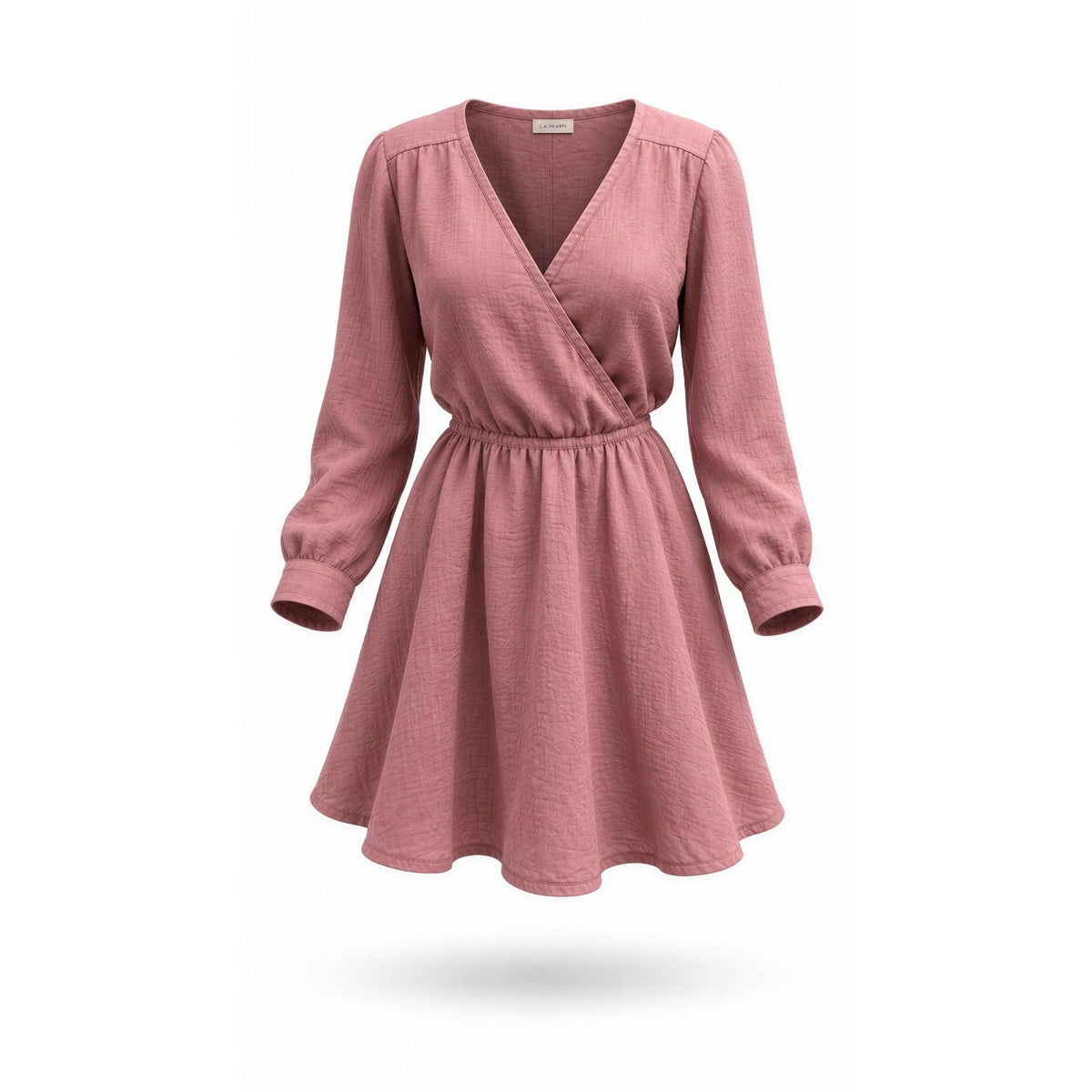 American Eagle Outfitters Dress Womens Small Tall Pink Faux Wrap