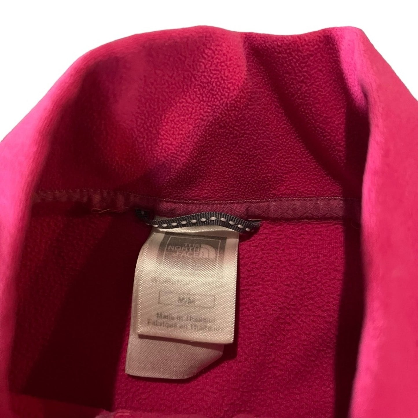 The North Face Womens Fleece Pullover Pink 1/4 Zip Mock Neck Size Medium