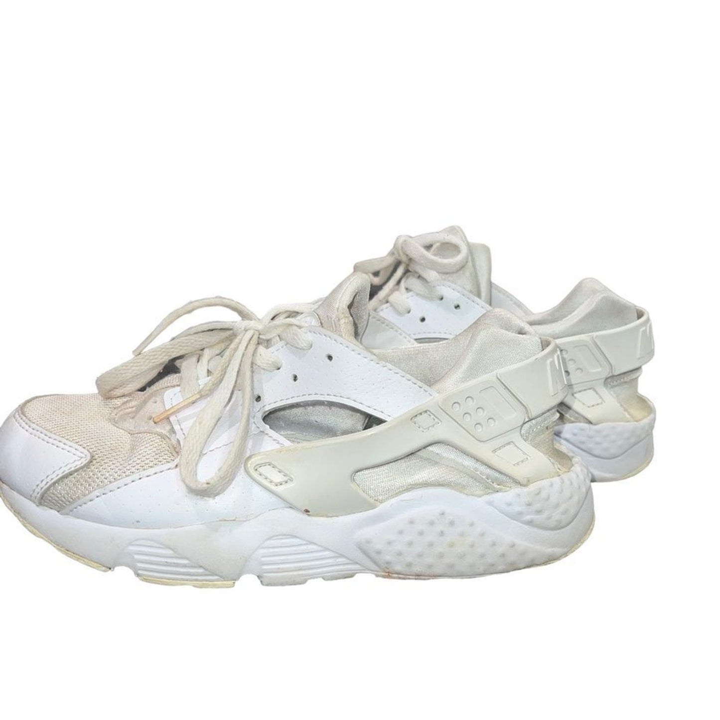 Nike Air Huarache Run GS Youth Sneakers White Lace Up Size 2.5Y