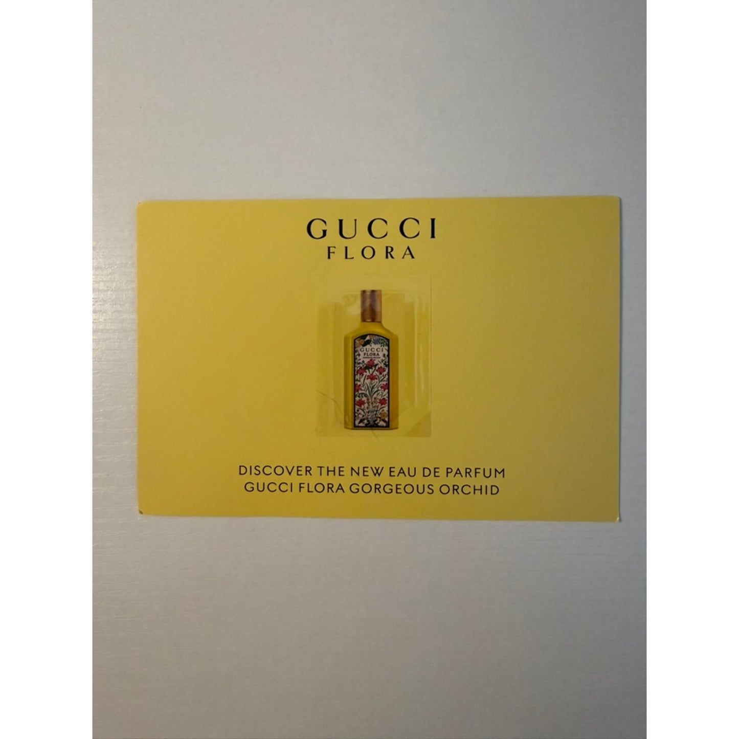 Gucci Flora Gorgeous Orchid Eau de Parfum Sample Card Scent Strip Promo