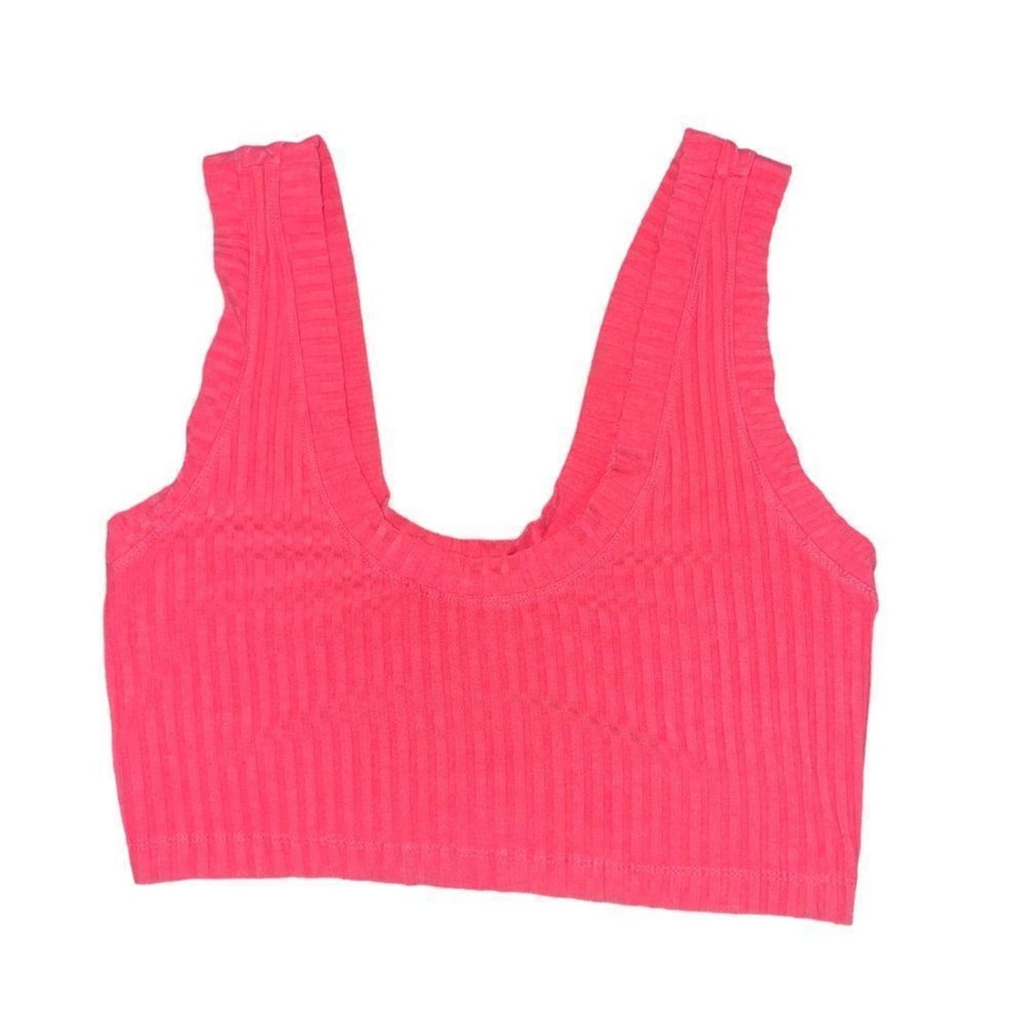 Free People Movement Ribbed Crop Tank Pink Size Small