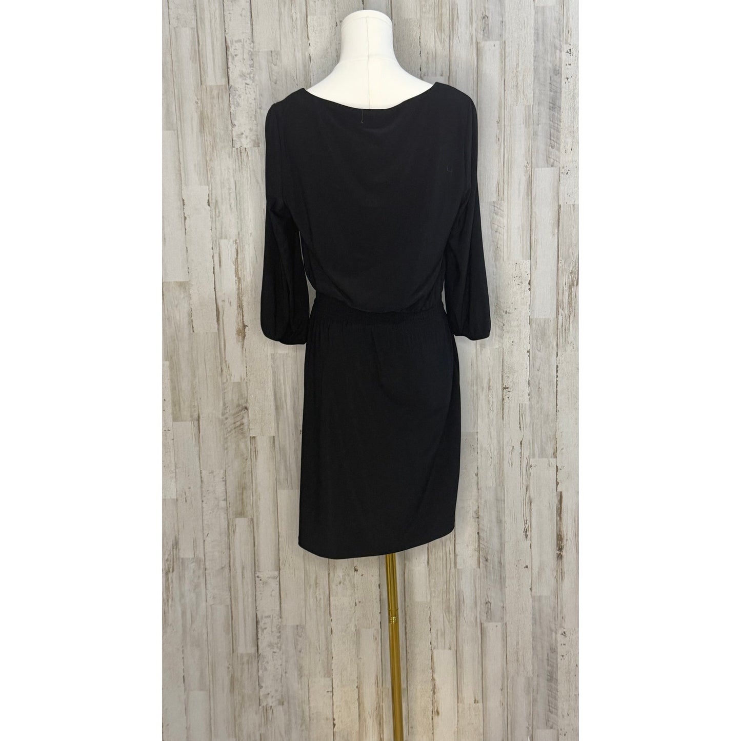 White House Black Market Women's Black Long Sleeve Dress Size Small