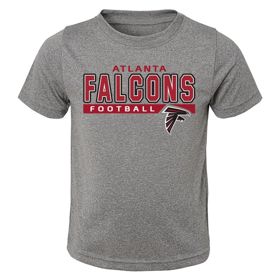 NWT Atlanta Falcons Youth Medium Heather Gray Football Short Sleeve T-Shirt