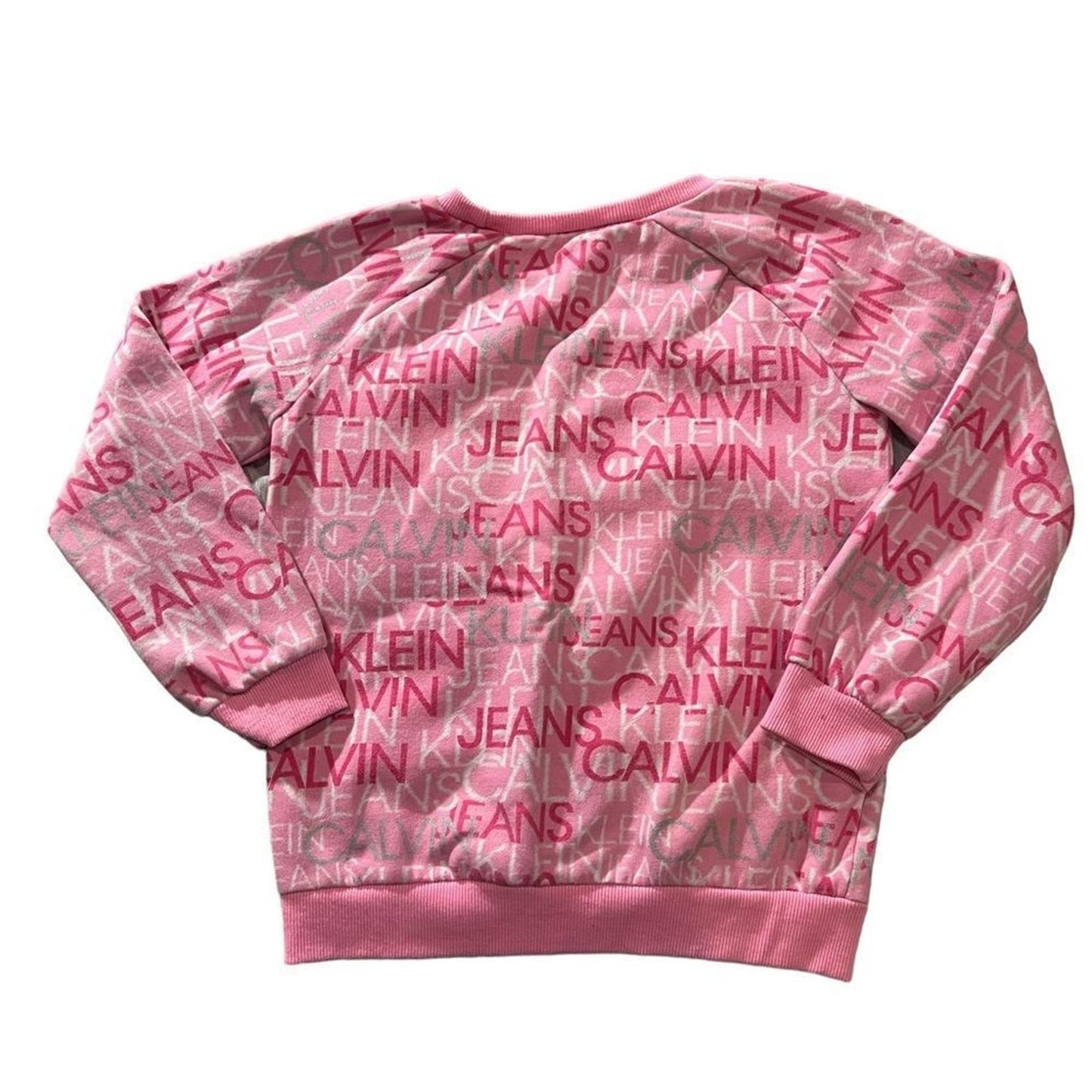 Calvin Klein Girl’s Pink All Over Print Crewneck Size 8/10