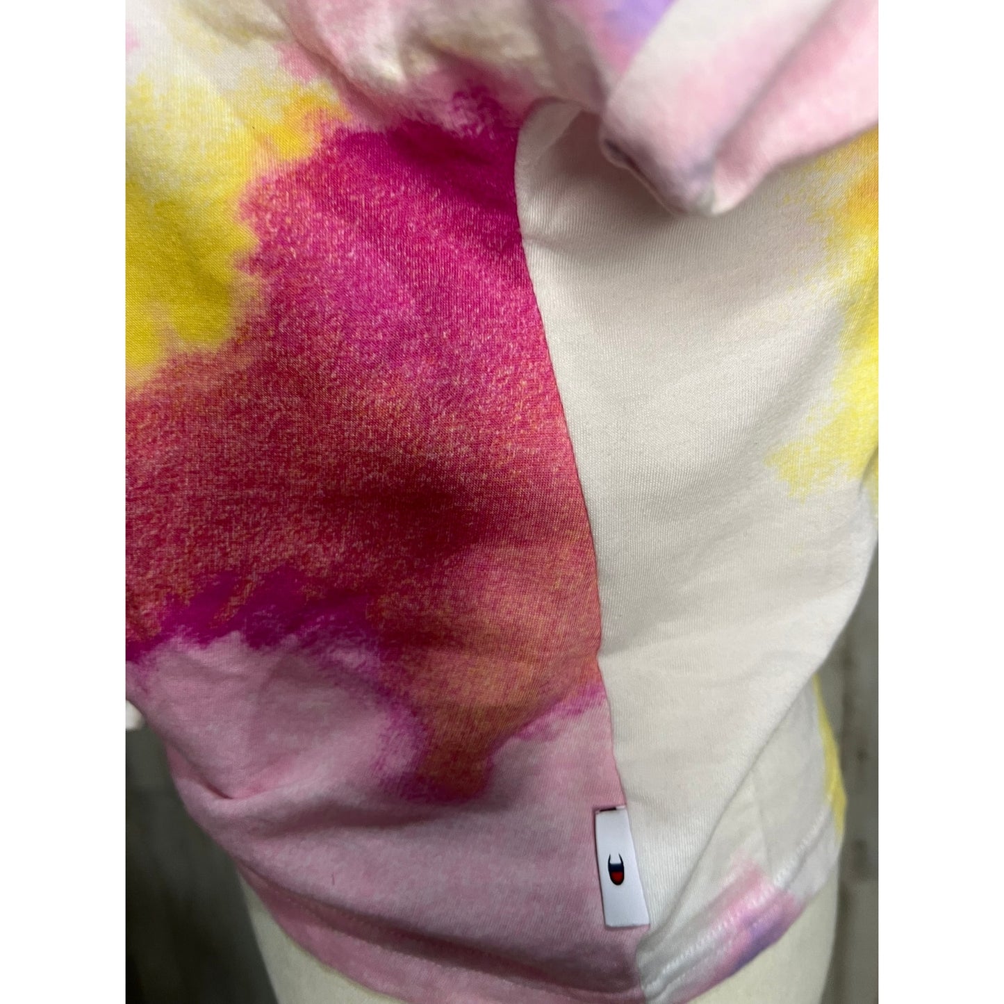 Champion Women's Tie-Dye T-Shirt Multicolor Size Small Casual Crew Neck
