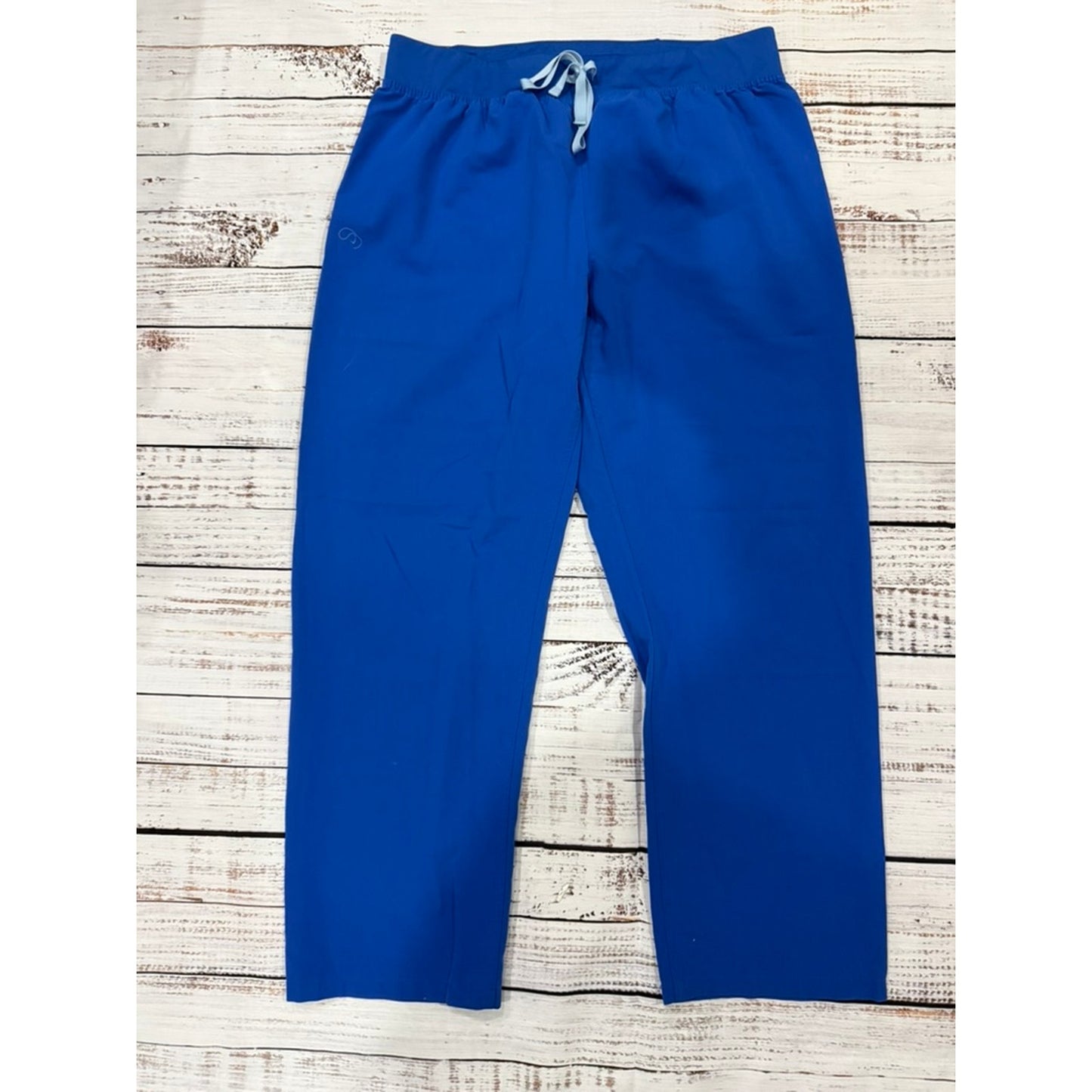 Figs Women's Livingston Scrub Pants Size 2XL Blue Elastic Waist Workwear