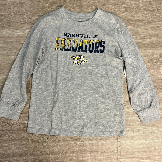 NWT  Nashville Predators Youth Medium Long Sleeve T-Shirt Gray