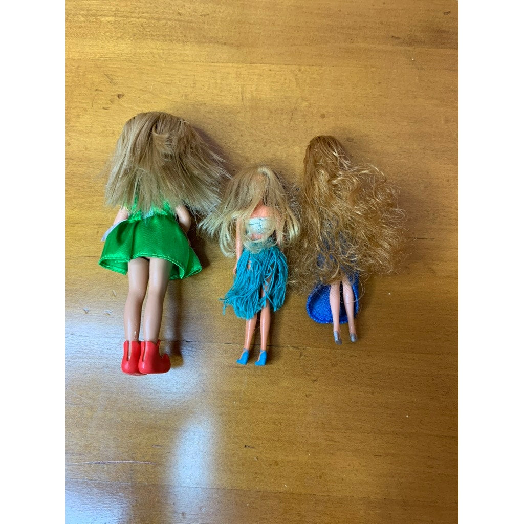 Mattel Barbie Mini Doll Lot of 3 Stacie & 2 Fashion Dolls