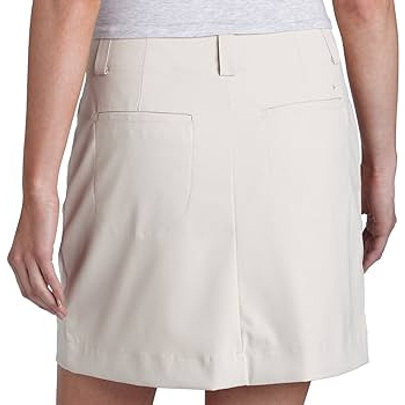 Nike Golf FITDRY Women's 10 Tech Beige Button Golf Skort