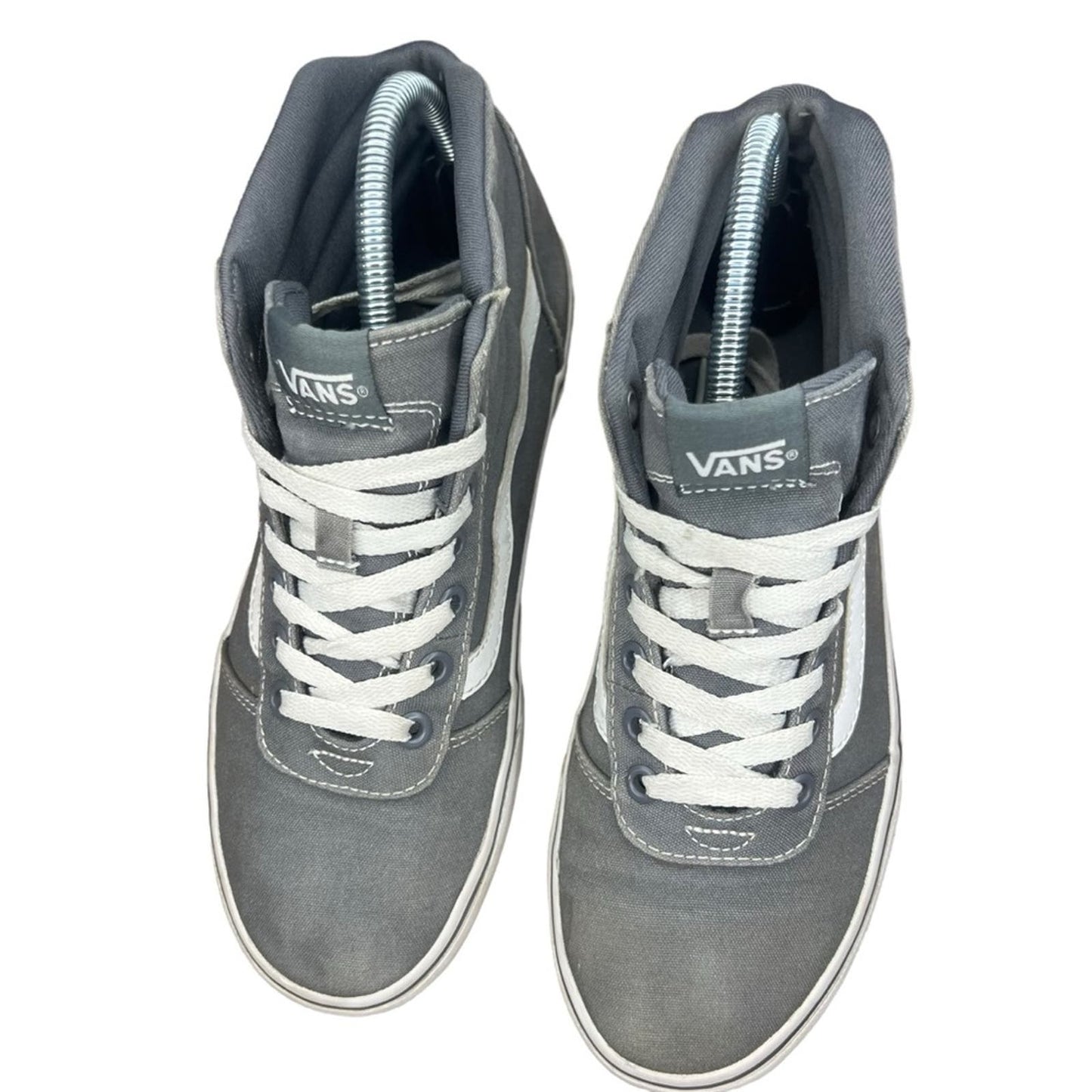 Vans Sk8-Hi Top Sneaker - Frost Gray Canvas Canvas Shoes - Women's 7.5