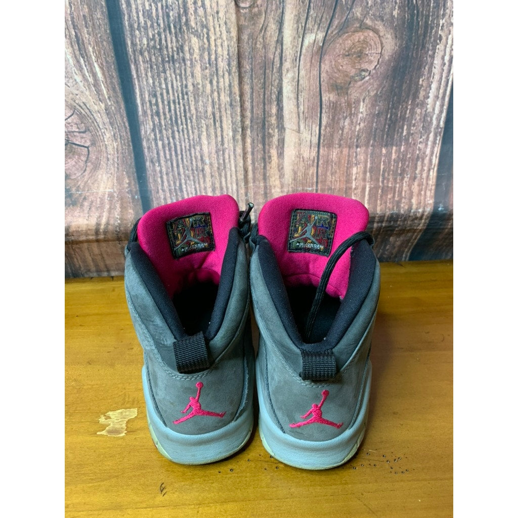 Jordan Air Jordan 10 Retro GS High Top Smoke Grey Pink 5.5Y