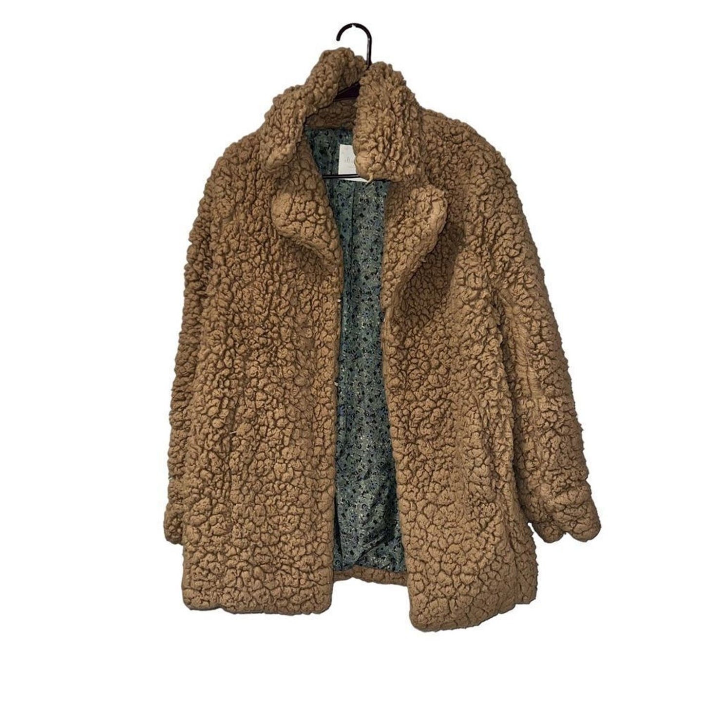 Altar'd State Brown Fuzzy Teddy Jacket XS