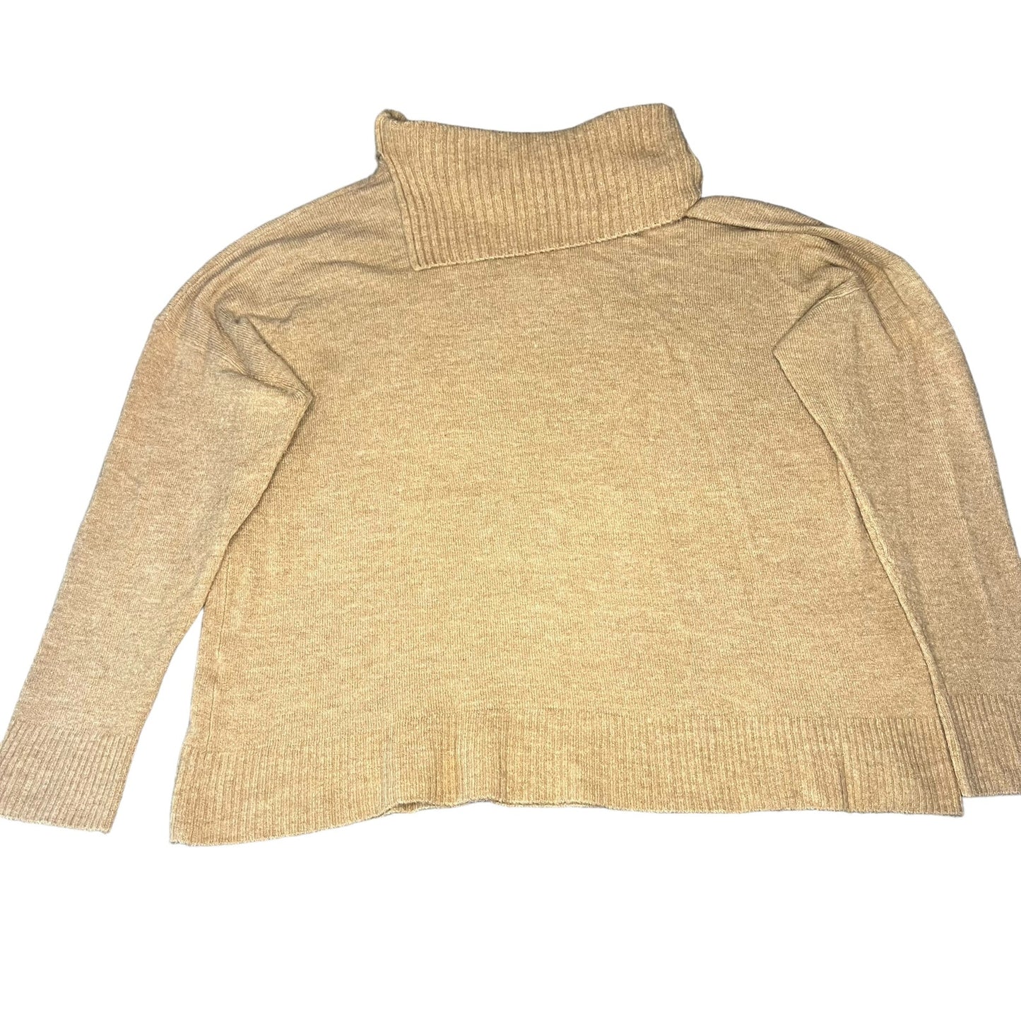 Banana Republic Women's XL Camel Brown Long Sleeve Pullover Cowl Neck Sweater