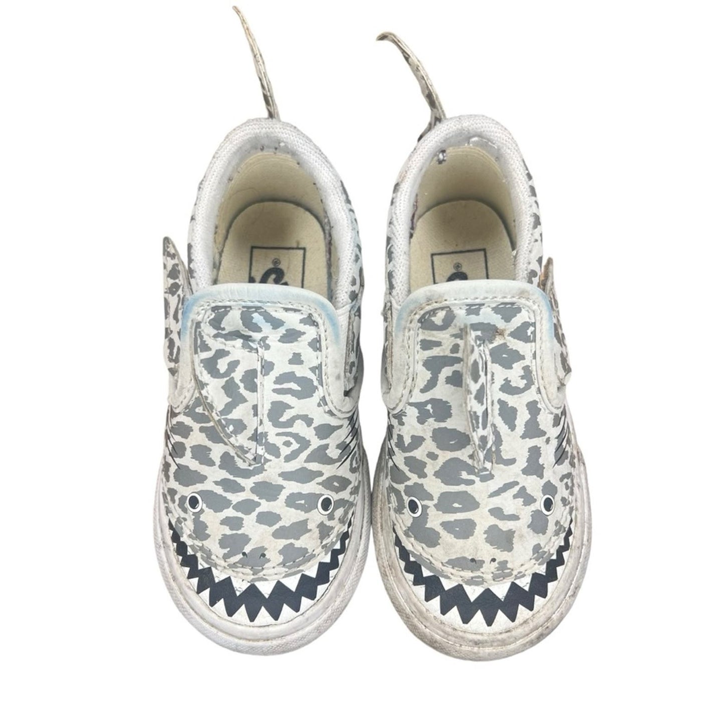 Vans Authentic Slip-On Toddler 'Leopard Shark Sneakers - Toddler Size 7.5