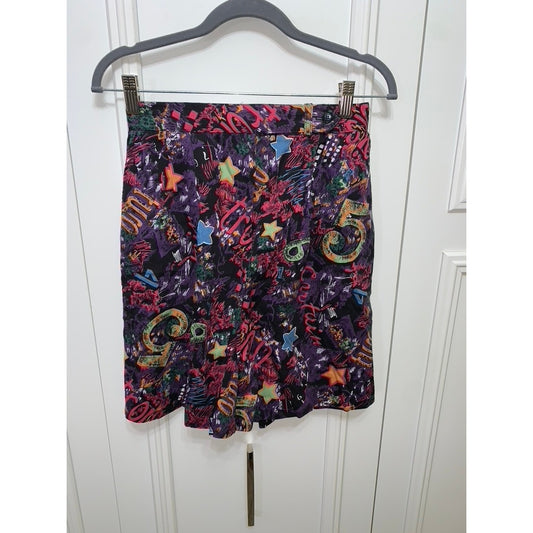 Vintage Haley Women's A-Line High-Waisted Geometric Shorts Size 10