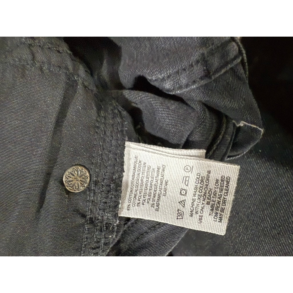 We The Free Women's Black Raw Hem Skinny Jeans Size 26