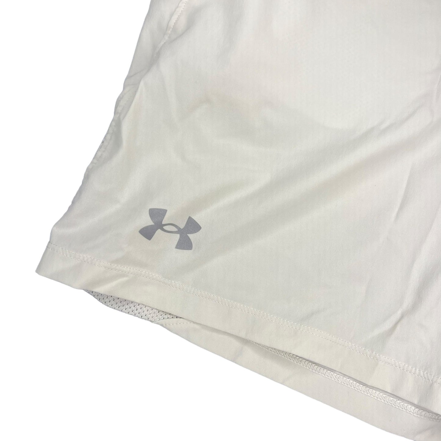 Under Armour Men's Medium White Woven Logo Elastic Waist Training Shorts