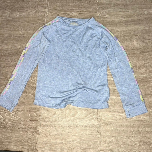 Vineyard Vines Girls Long Sleeve T-Shirt Blue Size Medium Casual Crew Neck