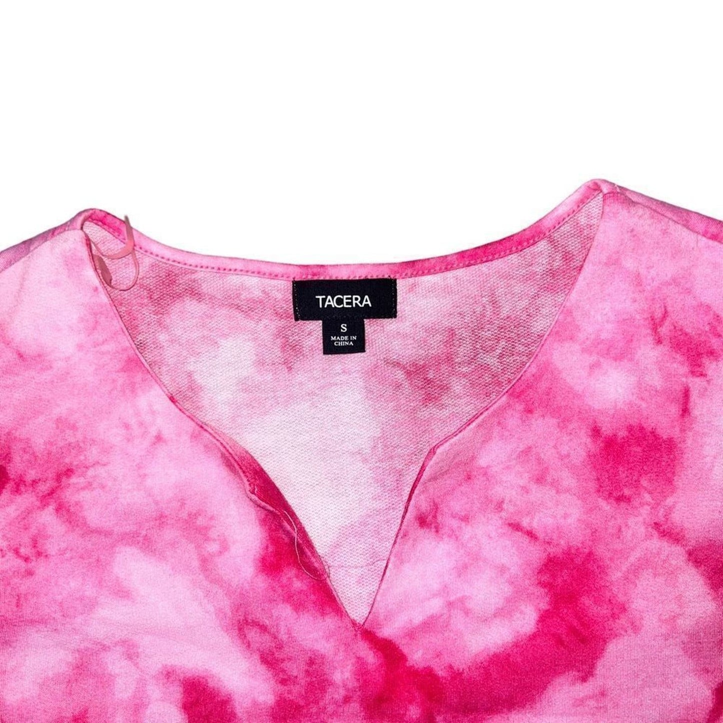 NWT Tacera Size Small Pink Tie Dye Shirt