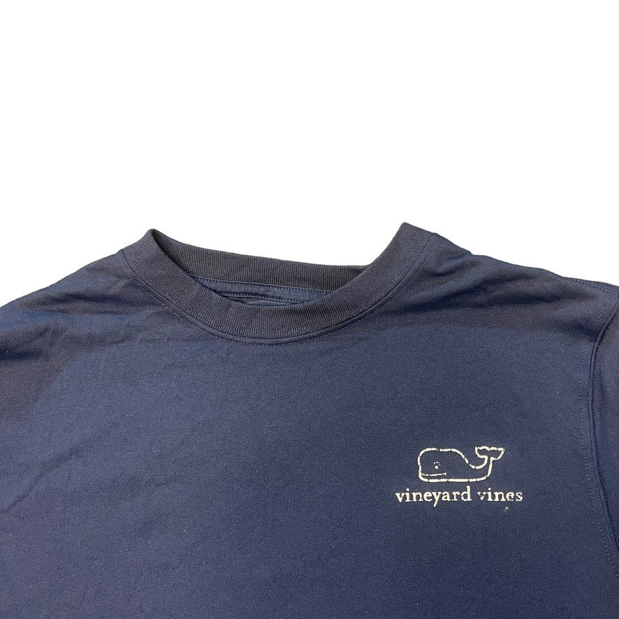 Vineyard Vines Boy's Large Navy Blue Performance Graphic Short Sleeve T-Shirt