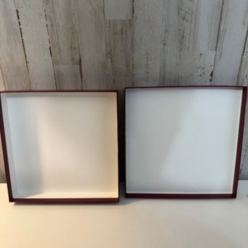 Gucci Gift Storage Box with Lid Burgundy Maroon Large Logo Store Packaging