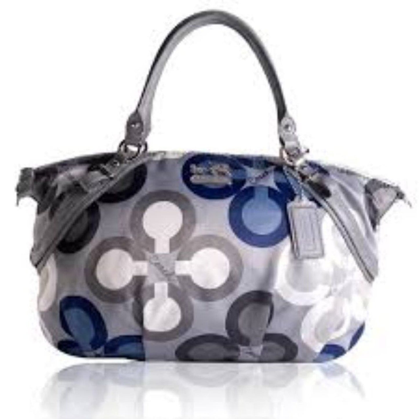 Coach Madison Cover Print Large Sophia Satchel Handbag