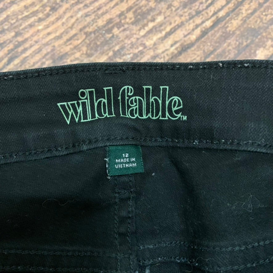 Wild Fable Jeans Womens Size 12 Black High Rise Skinny