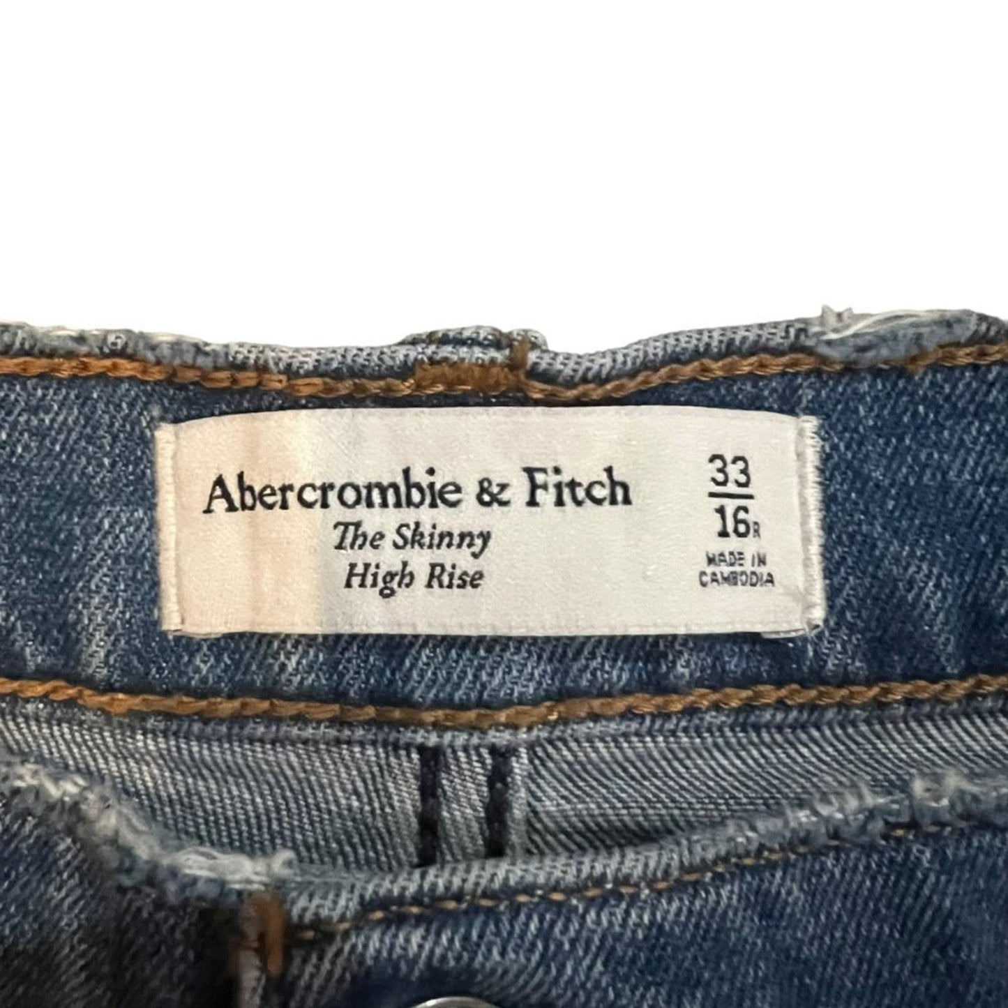 Abercrombie & Fitch High Rise Skinny Jeans Women's Size 33/16