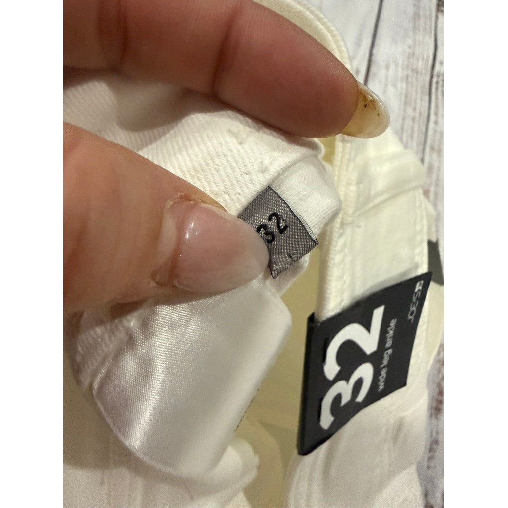 NWT Joe's Jeans Women's Wide-Leg Ankle Jeans White Size 32