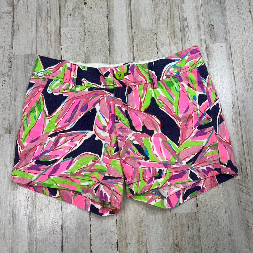 Lilly Pulitzer The Callahan Short Vias Palmetto Leaf Print Size 0 Multicolor