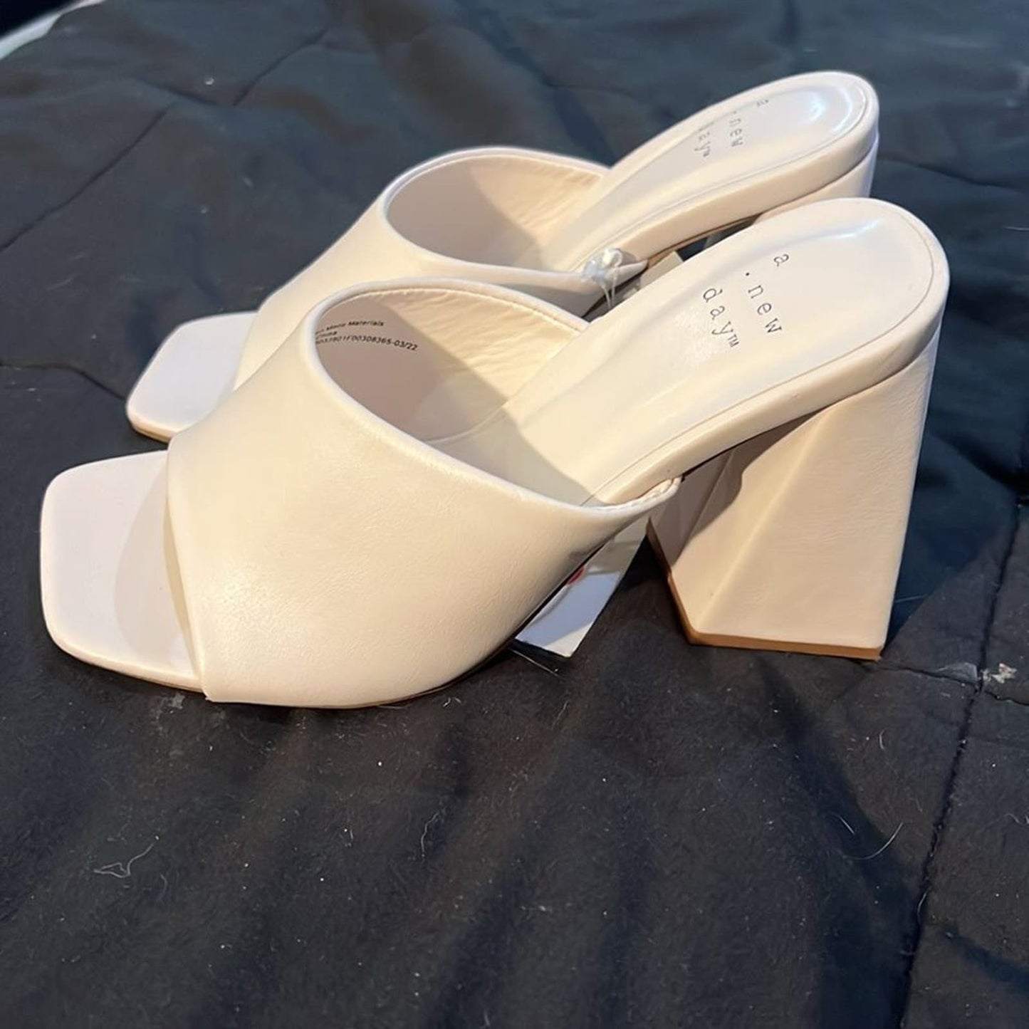 NWT- A New Day collection - Women's Vira Heels - Women Size 5 White- Brand New