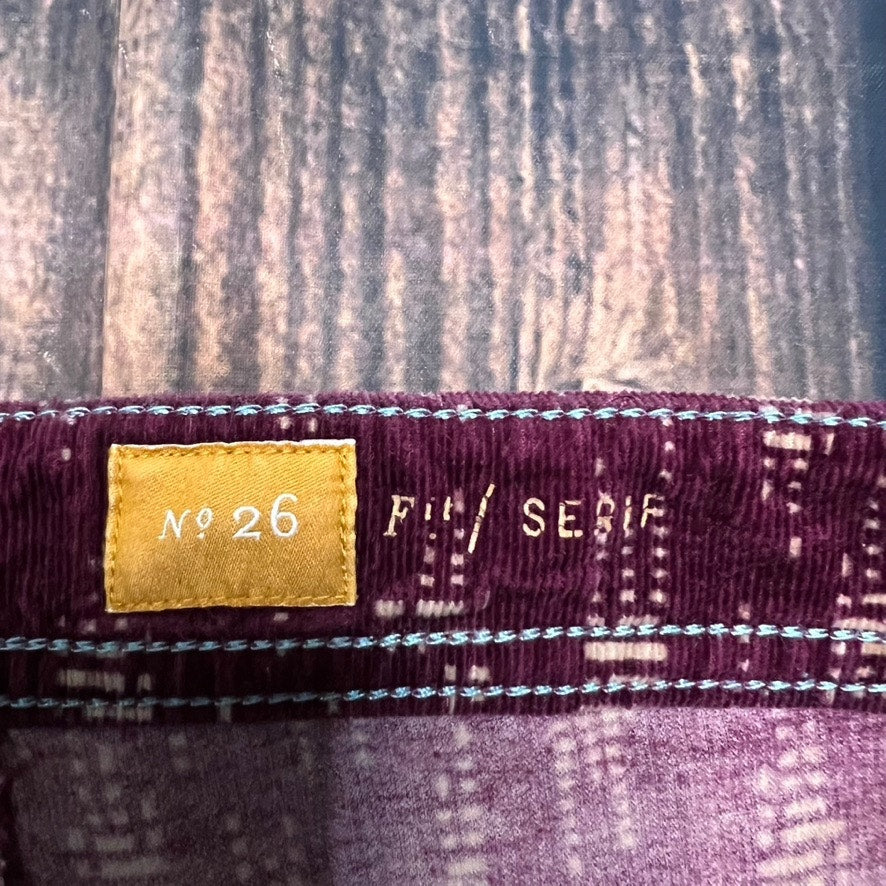 Pilcro & The Letterpress Women's Burgundy Skinny Corduroy Pants Size 26