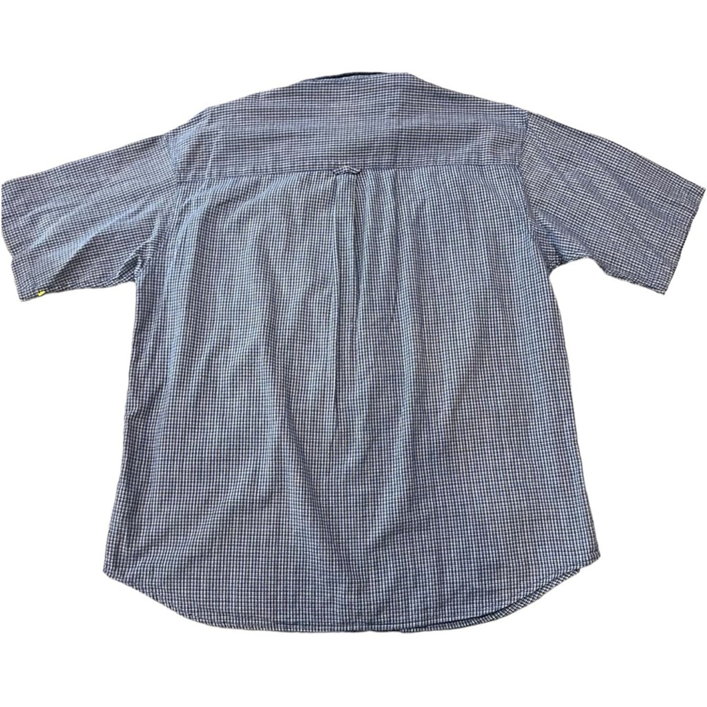 Columbia Button-Up Shirt Mens Size Large Blue Plaid Short Sleeve Chest Pocket