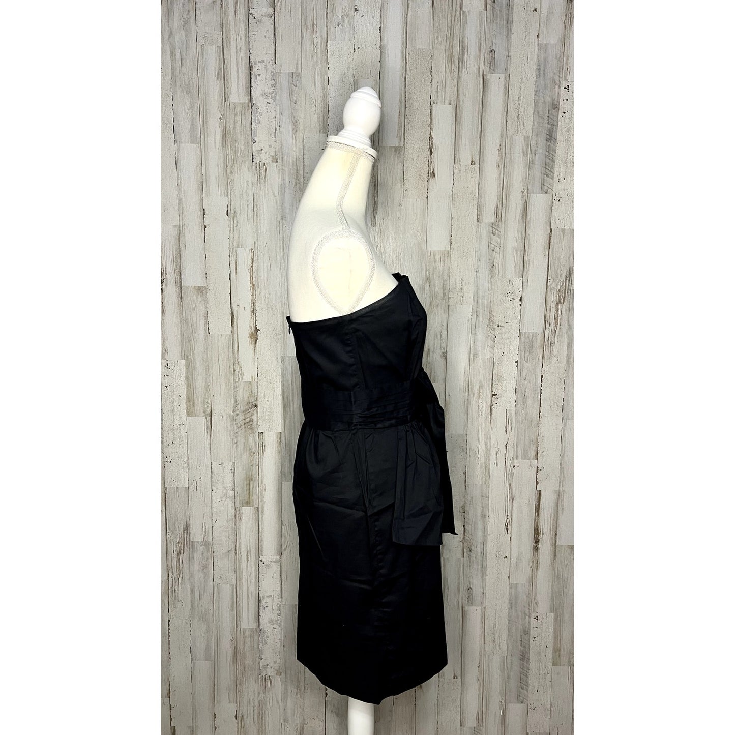 Banana Republic Women's Strapless Black Knee Length Party Dress Size 6
