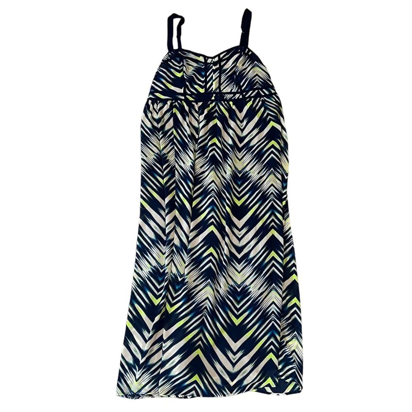 Torrid Sleeveless Spaghetti Straps Chevron Pattern Maxi Dress Size 16