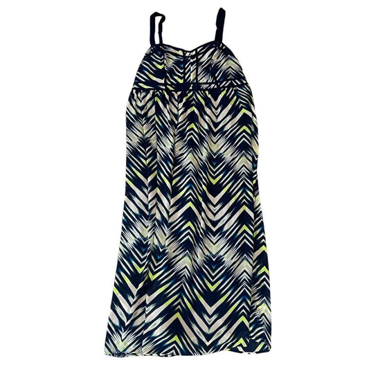 Torrid Sleeveless Spaghetti Straps Chevron Pattern Maxi Dress Size 16
